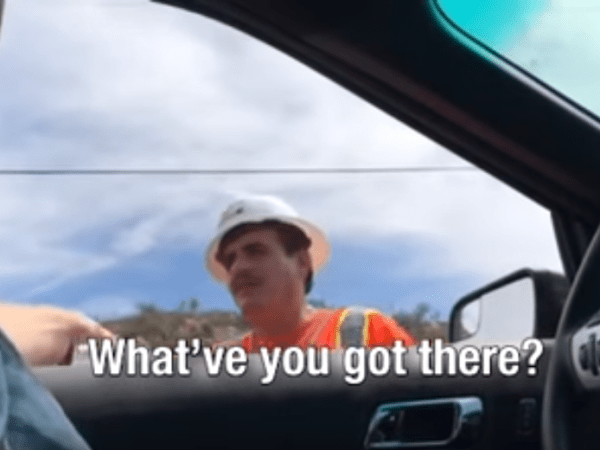 VIDEO: Caltrans Worker Distributes ‘No On Prop 6’&nbsp;Flyer