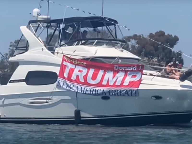 VIDEO: Newport Beach Boat Parade In Support Of&nbsp;Trump