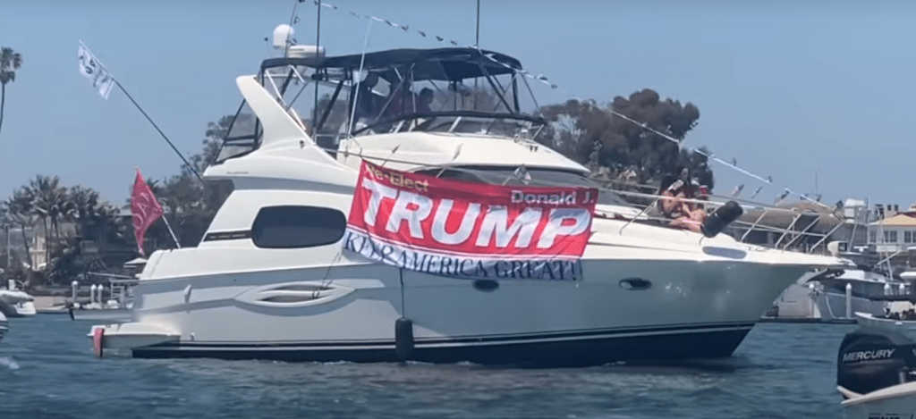 VIDEO: Newport Beach Boat Parade In Support Of&nbsp;Trump