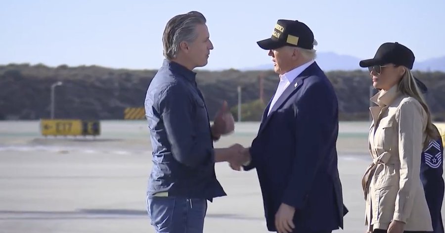 VIDEO: Trump Visits Los Angeles To Tour Wildfire&nbsp;Destruction